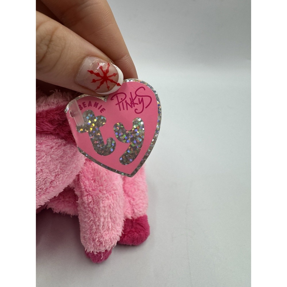 Retired VTG 2004 SILKY Original Ty "Pinkys" Collection PINK PIG Ty Beanie Babies - Picture 2 of 10